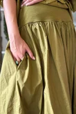 Paloma Tela Bubble Skirt Mucky Olive